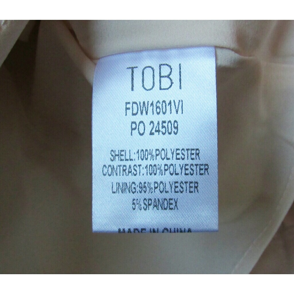 🆕NWT TOBI light pink blush mesh cutout prom dress - Picture 7 of 7